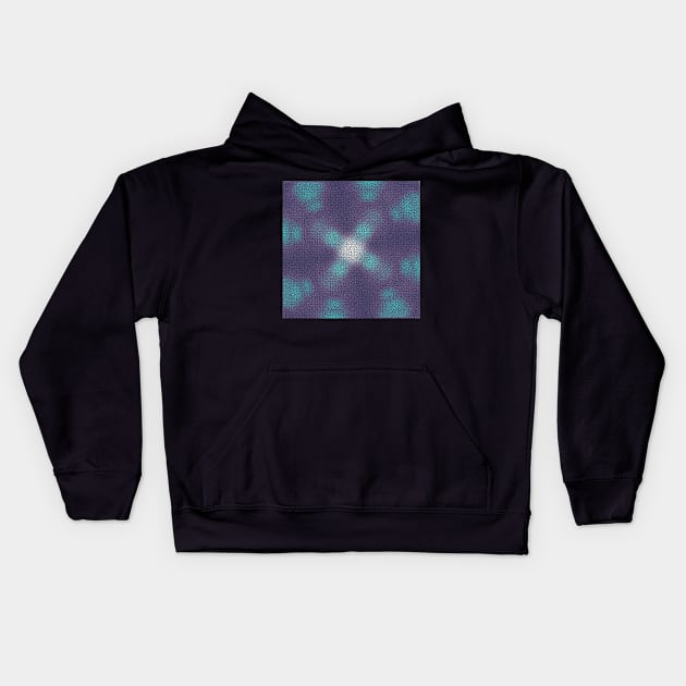 Dark Maze pattern Kids Hoodie by ngmx